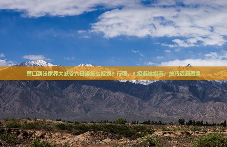 营口到张家界大峡谷六日游