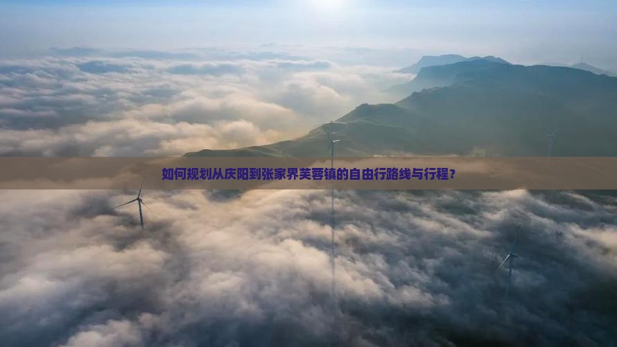 如何规划从庆阳到张家界芙蓉镇的自由行路线与行程？