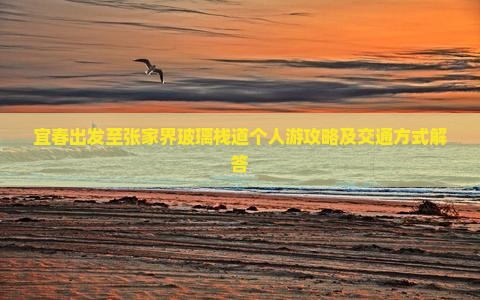 宜春出发至张家界玻璃栈道个人游攻略及交通方式解答