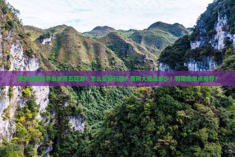 萍乡去张家界袁家界五日游？怎么安排行程？费用大概是多少？有哪些景点推荐？
