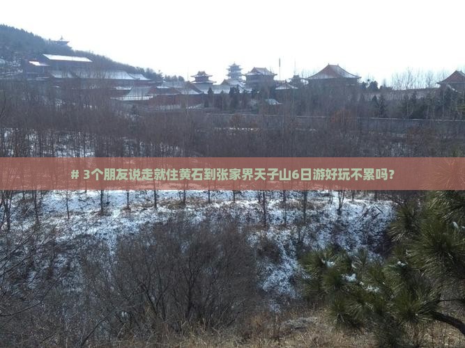 # 3个朋友说走就住黄石到张家界天子山6日游好玩不累吗？