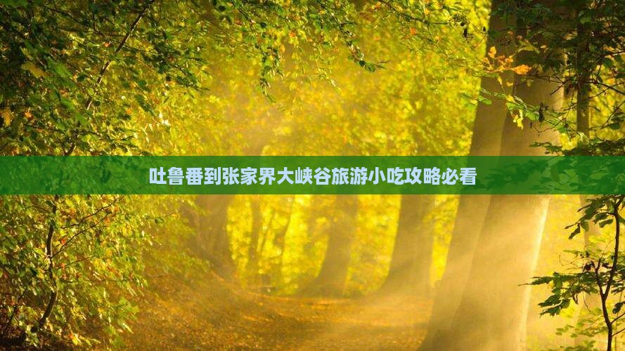 吐鲁番到张家界大峡谷旅游小吃攻略必看 吐鲁番到张家界大峡谷旅游小吃攻略必看