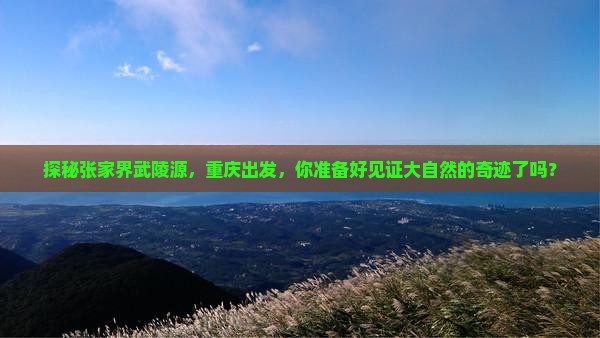 探秘张家界武陵源，重庆出发，你准备好见证大自然的奇迹了吗？