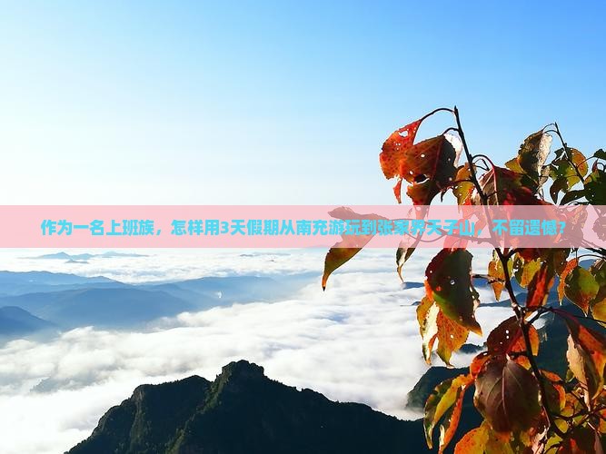 作为一名上班族，怎样用3天假期从南充游玩到张家界天子山，不留遗憾？