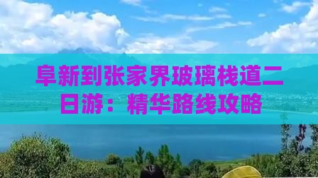 阜新到张家界玻璃栈道二日游：精华路线攻略