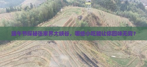 端午节探秘张家界大峡谷，哪些小吃能让你回味无穷？