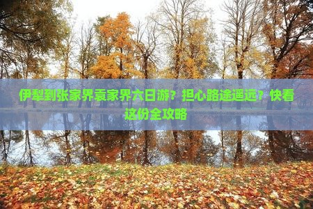 伊犁到张家界袁家界六日游？担心路途遥远？快看这份全攻略
