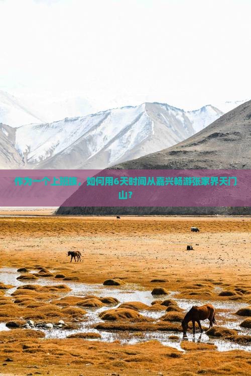 作为一个上班族，如何用6天时间从嘉兴畅游张家界天门山？