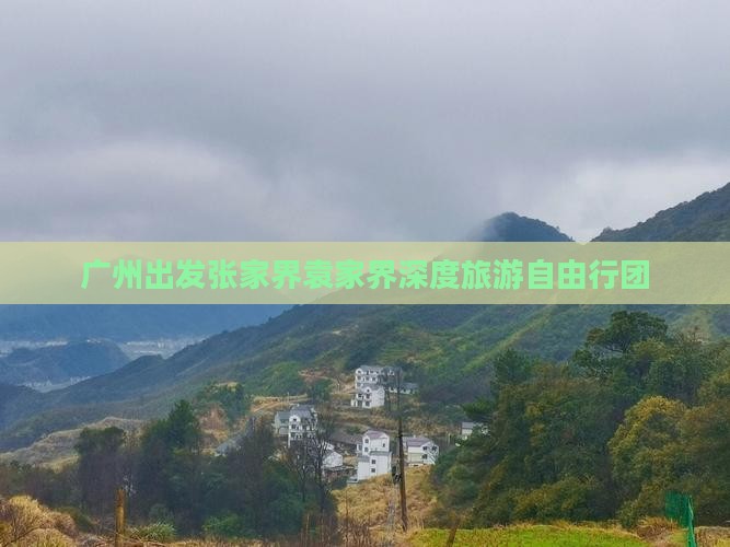 广州出发张家界袁家界深度旅游自由行团