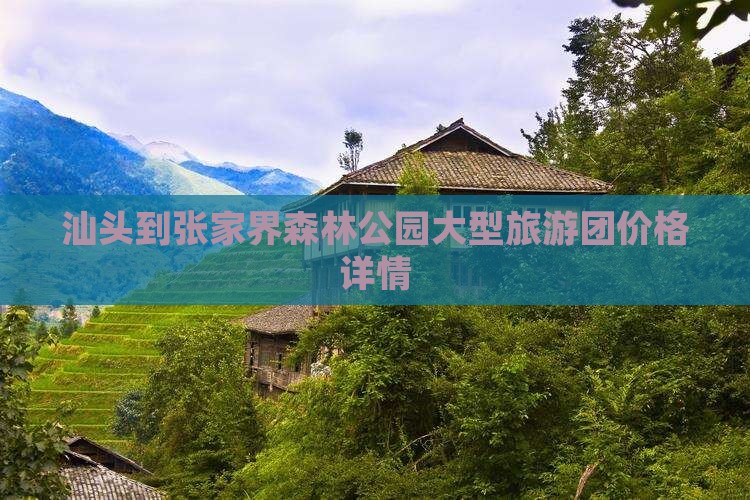汕头到张家界森林公园大型旅游团价格详情