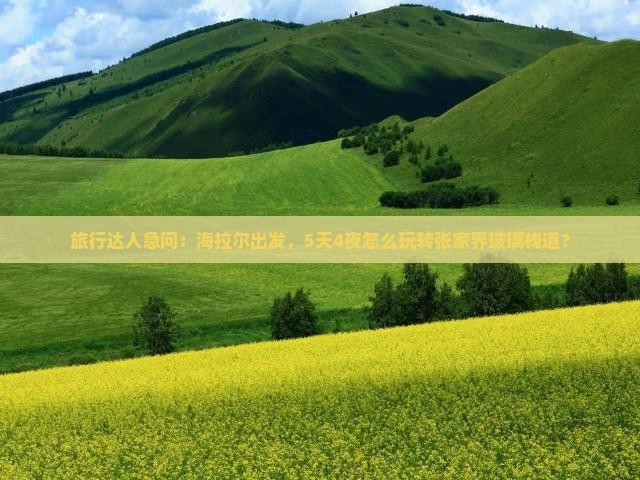 旅行达人急问：海拉尔出发，5天4夜怎么玩转张家界玻璃栈道？