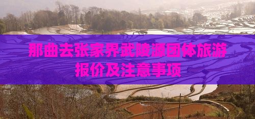 那曲去张家界武陵源团体旅游报价及注意事项