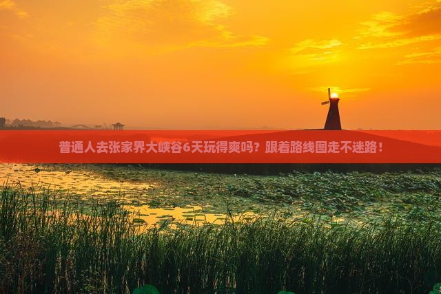 普通人去张家界大峡谷6天玩得爽吗？跟着路线图走不迷路！