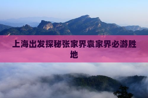 上海出发探秘张家界袁家界必游胜地