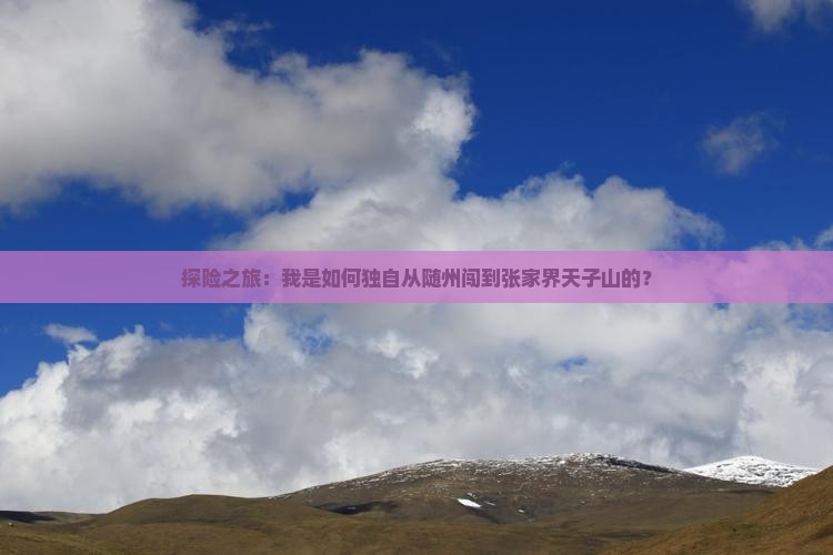 探险之旅：我是如何独自从随州闯到张家界天子山的？
