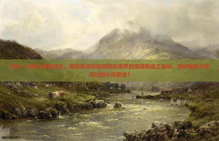 作为一名旅行美食博主，我该怎样在桂林到张家界的玻璃栈道之旅中，探秘哪些不容错过的小吃美食？