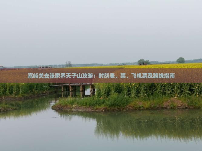 嘉峪关去张家界天子山攻略：时刻表、票、飞机票及路线指南