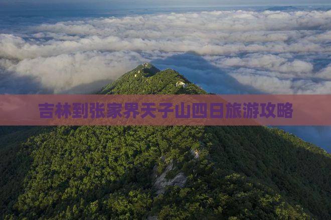 吉林到张家界天子山四日旅游攻略
