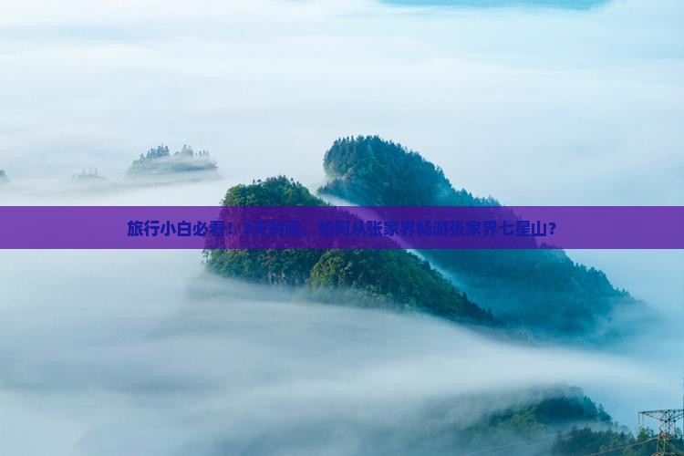 旅行小白必看！2天时间，如何从张家界畅游张家界七星山？