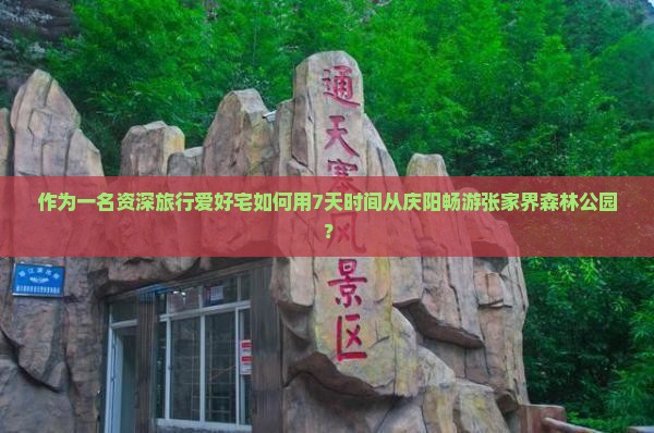 作为一名资深旅行爱好宅如何用7天时间从庆阳畅游张家界森林公园？