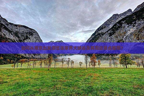 如何从南京出发游览张家界大峡谷及其周边景点推荐？