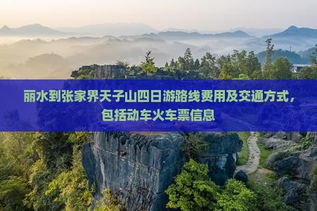丽水到张家界天子山四日游