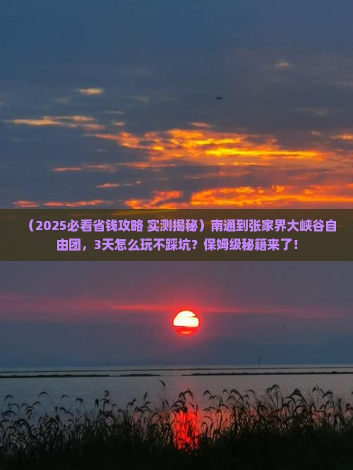 南通到张家界大峡谷自由团