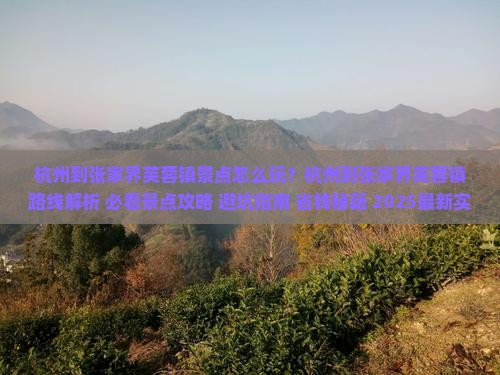 杭州到张家界芙蓉镇景点