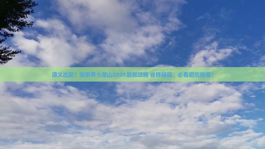 遵义去张家界七星山哪里玩