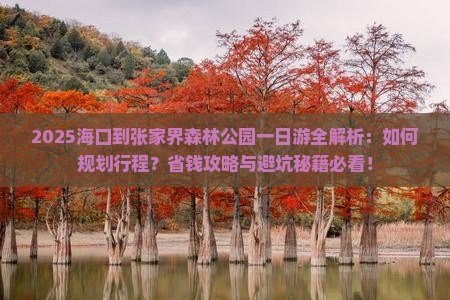 海口到张家界森林公园一日