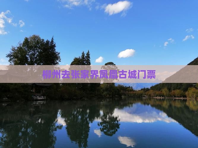 柳州去张家界凤凰古城门票