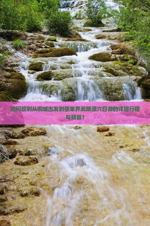 如何规划从桐城出发到张家界武陵源六日游的详细行程与预算？