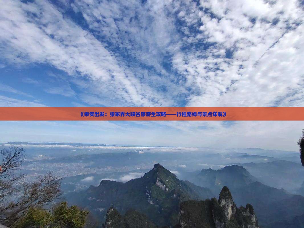 《泰安出发：张家界大峡谷旅游全攻略——行程路线与景点详解》