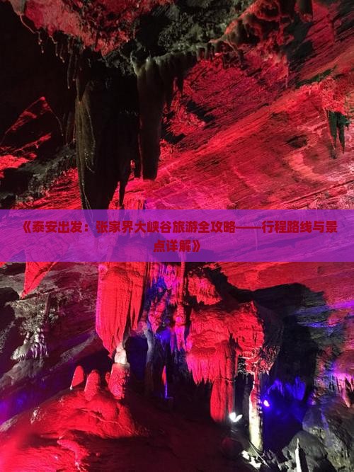 《泰安出发：张家界大峡谷旅游全攻略——行程路线与景点详解》