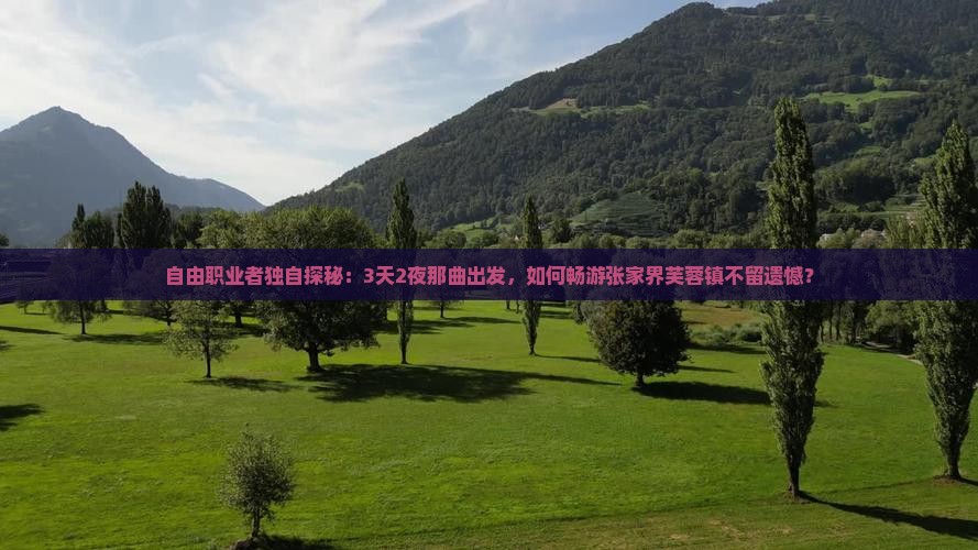 自由职业者独自探秘:3天2夜那曲出发,如何畅游张家界芙蓉镇不留遗憾? 自由职业者独自探秘:3天2夜那曲出发,如何畅游张家界芙蓉镇不留遗憾?