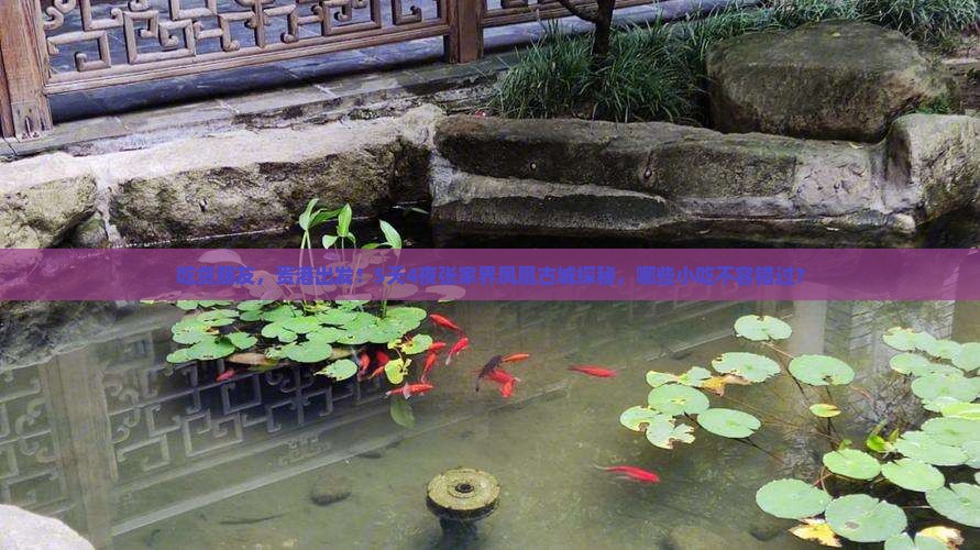 吃货朋友,贵港出发!5天4夜张家界凤凰古城探秘,哪些小吃不容错过? 吃货朋友,贵港出发!5天4夜张家界凤凰古城探秘,哪些小吃不容错过?