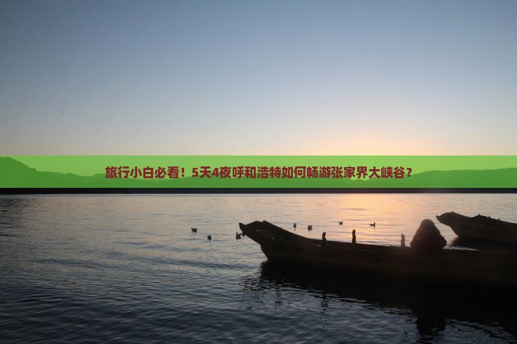 旅行小白必看！5天4夜呼和浩特如何畅游张家界大峡谷？