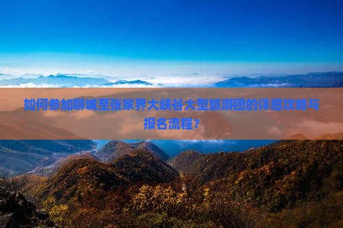 如何参加聊城至张家界大峡谷大型旅游团的详细攻略与报名流程？