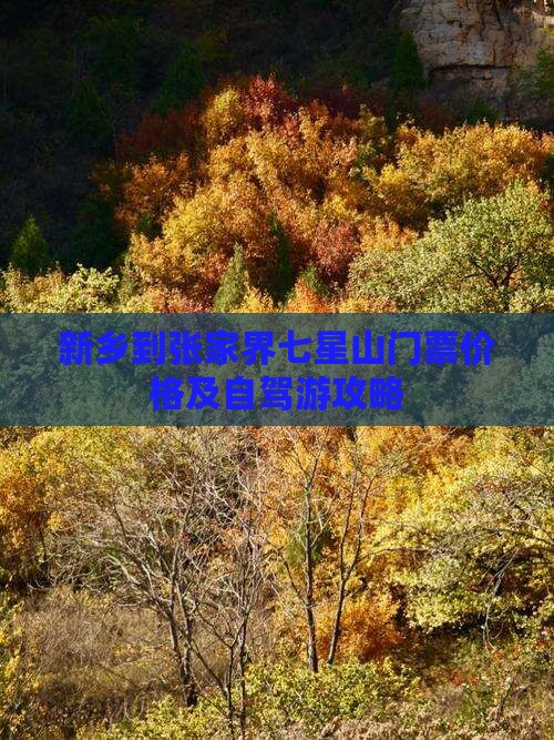 新乡到张家界七星山门票价格及自驾游攻略
