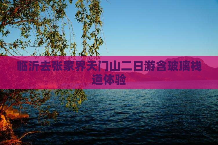 临沂去张家界天门山二日游含玻璃栈道体验