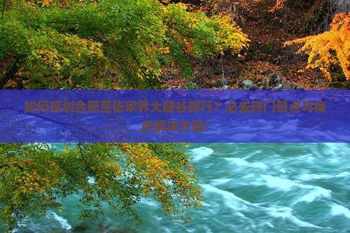 如何规划合肥至张家界大峡谷旅行？必去热门景点与痛点解决方案！