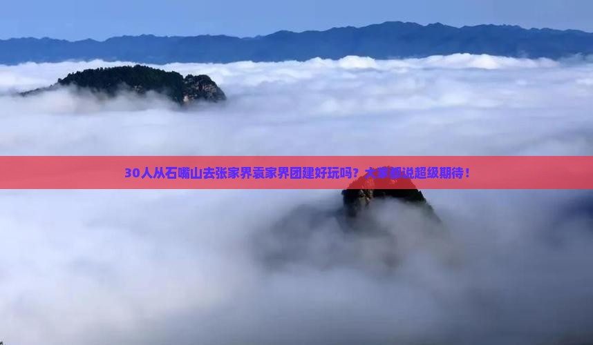 30人从石嘴山去张家界袁家界团建好玩吗？大家都说超级期待！