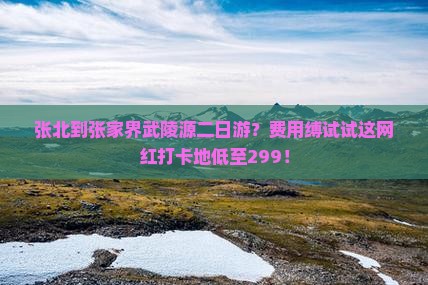 张北到张家界武陵源二日游？费用缚试试这网红打卡地低至299！