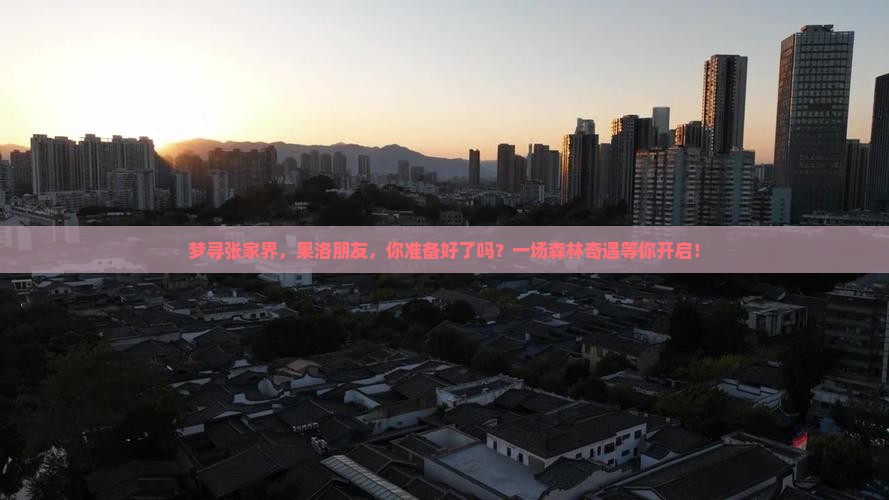 梦寻张家界，果洛朋友，你准备好了吗？一场森林奇遇等你开启！