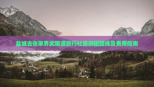 盐城去张家界武陵源旅行社旅游团路线及费用指南