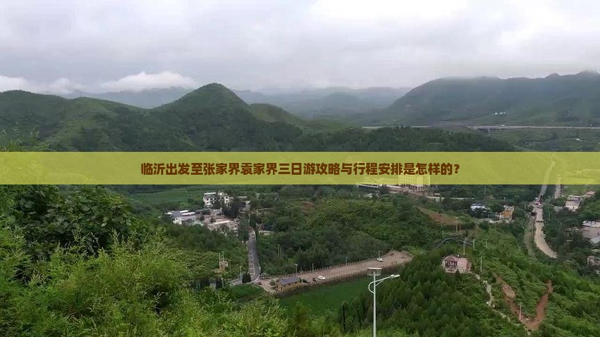 临沂出发至张家界袁家界三日游攻略与行程安排是怎样的？