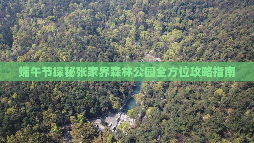 端午节探秘张家界森林公园全方位攻略指南