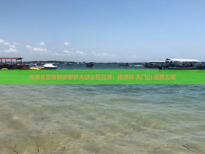 海南省直辖到张家界大峡谷四日游：玻璃桥+天门山+凤凰古城