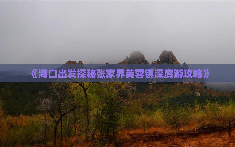 《海口出发探秘张家界芙蓉镇深度游攻略》