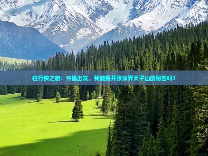 独行侠之旅：许昌出发，我能揭开张家界天子山的秘密吗？